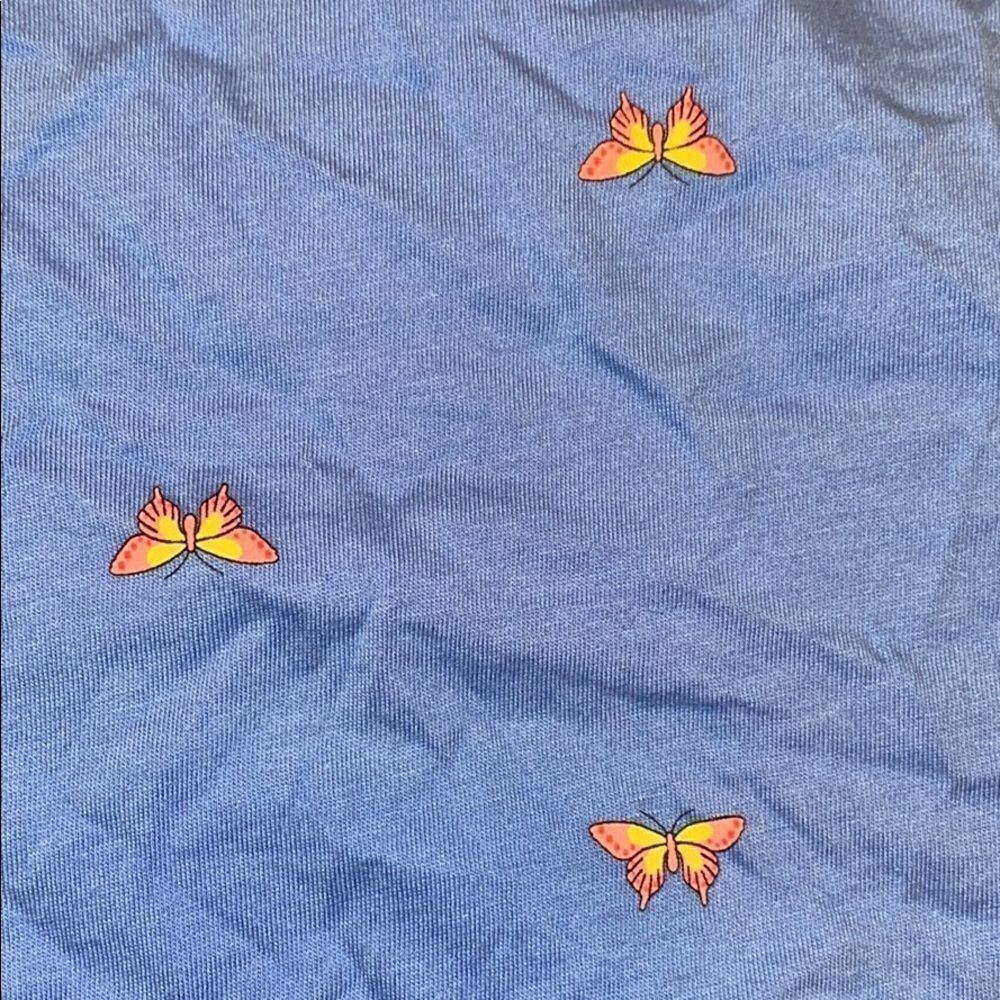 GAP Butterfly Tank Blue Size Small - Picture 3 of 4